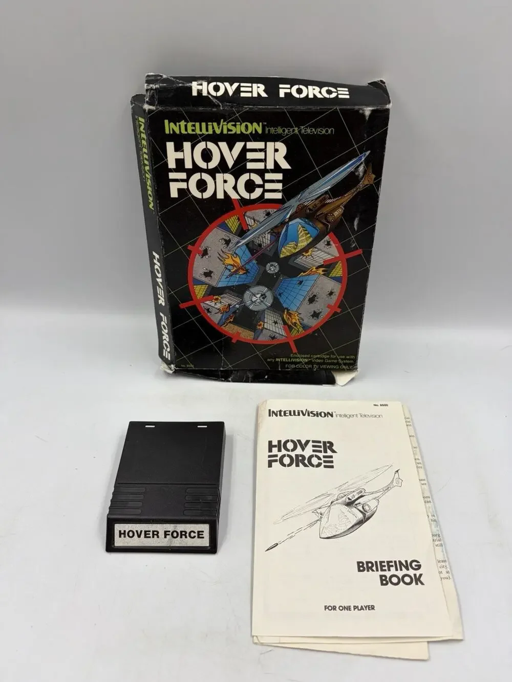 Vintage 1986 Intellivision INTV Hover Force Game Cartridge Box And Manual !!